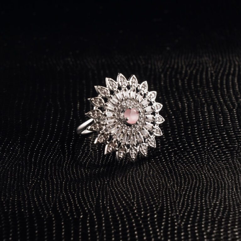 Rose - Pink Circular AD Adjustable Ring