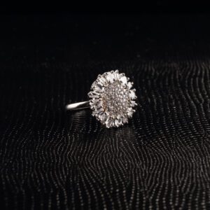 White Gold ring with Mesmerizing AD