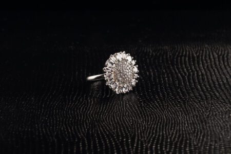 White Gold ring with Mesmerizing AD