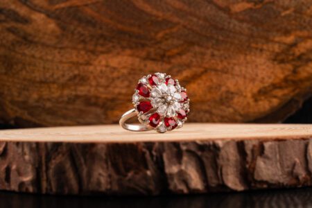 Red Circular AD Adjustable ring