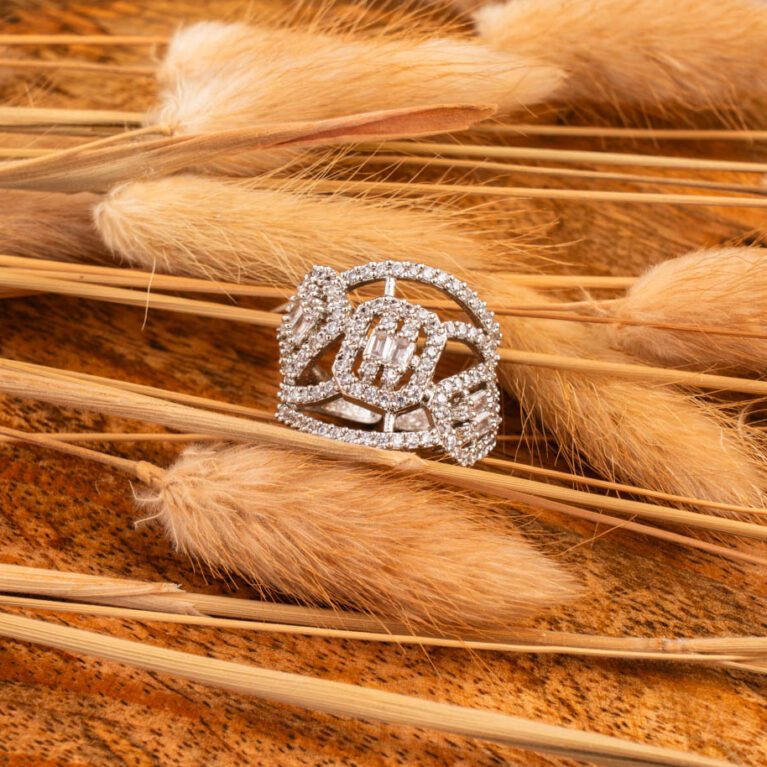 Tri Face White AD ring