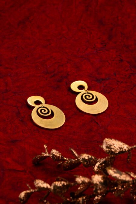 Round and Sober Gold Earings