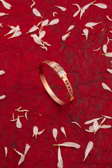 Rosegold AD studded Bracelet