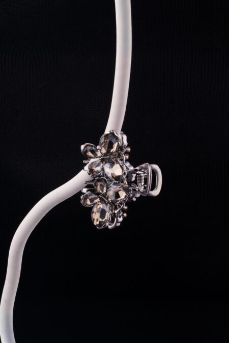 Grey Clutchers with embedded Crystals