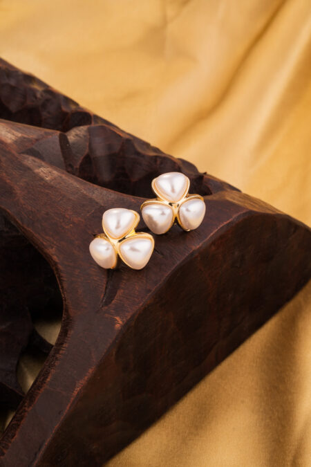 Pearl Studded on Gold Base